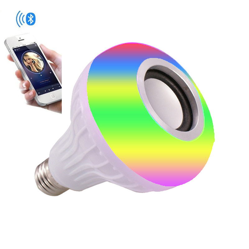 12W E27 Bluetooth RGBW LED Bulb With 24 Keys Remote Control LED Color Changing Light